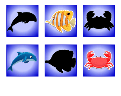 Online Memory Spiel: Unter Wasser